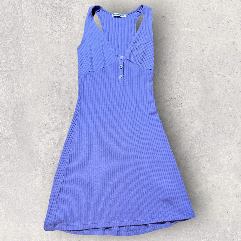 EUC Reformation Ribbed Dress S